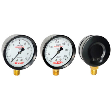 Manômetro DSA Vertical – Para Regulador de Pressão (0 a 16 kgf e 0 a 315 kgf - Acetileno)