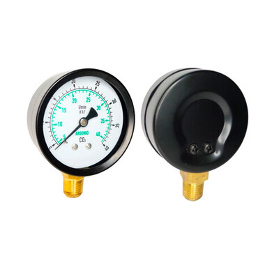 Manômetro DSA Vertical – Para Regulador de Pressão (40 l/min x 40 CO2 kgf - Argônio)