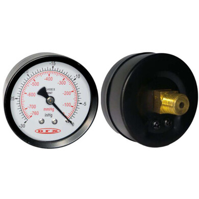 Vacuômetro DSA Horizontal (52mm - 2")